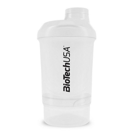 Shaker Wave Mini + 2 in 1 (300 ml, Opal White) 000011380 фото